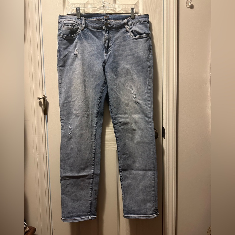 Kut from the Kloth Distressed Boyfriend Jeans, Size 14, New without tags